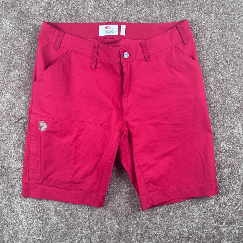 Fjallraven Abisko Lite Shorts W Red Women US 32-33 Hiking Trekking 89946